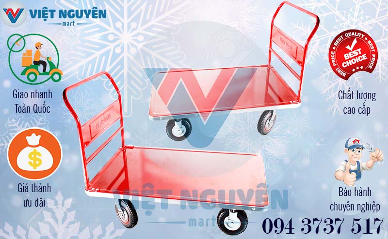 Liên hệ thông tin xe đẩy hàng 4 bánh Phong Thạnh XTH 250S1 600kg chính hãng Giá Tốt