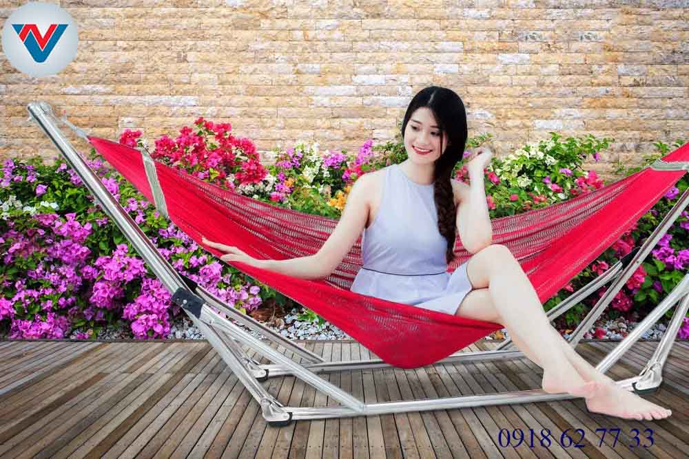 Võng Xếp Thái Sơn ống tròn inox Giá Rẻ Giao hàng siêu nhanh