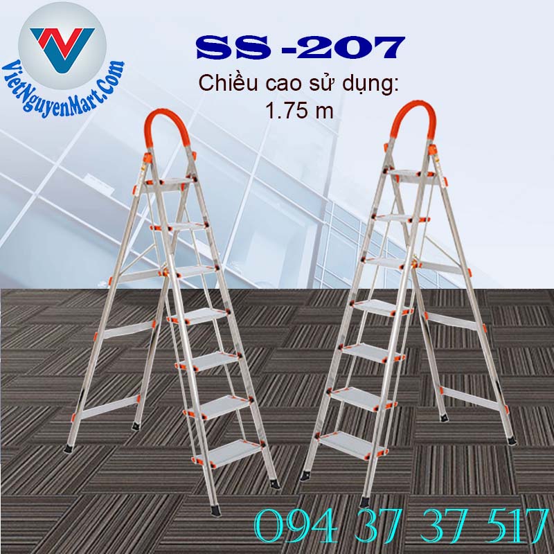 Thang nhôm ghế SS -207 Nhật Bản cao cấp giá rẻ giao nhanh