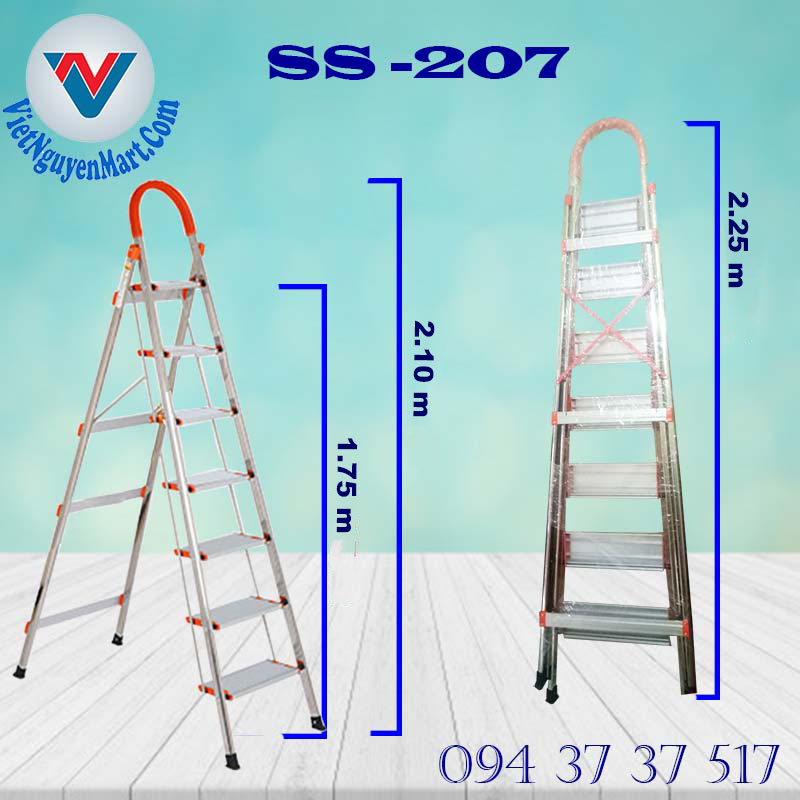 Thang nhôm ghế Kagami Nhật Bản SS - 207