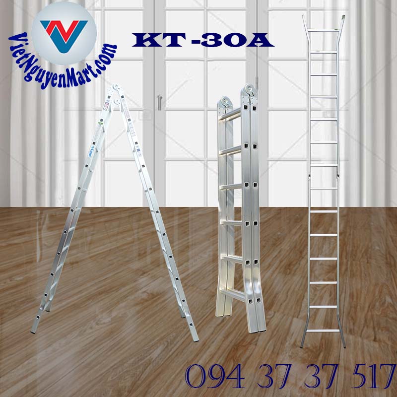 Thang nhôm Khóa tự động Kagami KT -30A (A=3.0m) giá rẻ