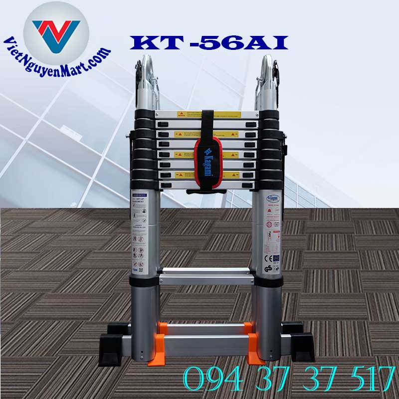 Thang nhôm rút đôi Kagami KT -56AI