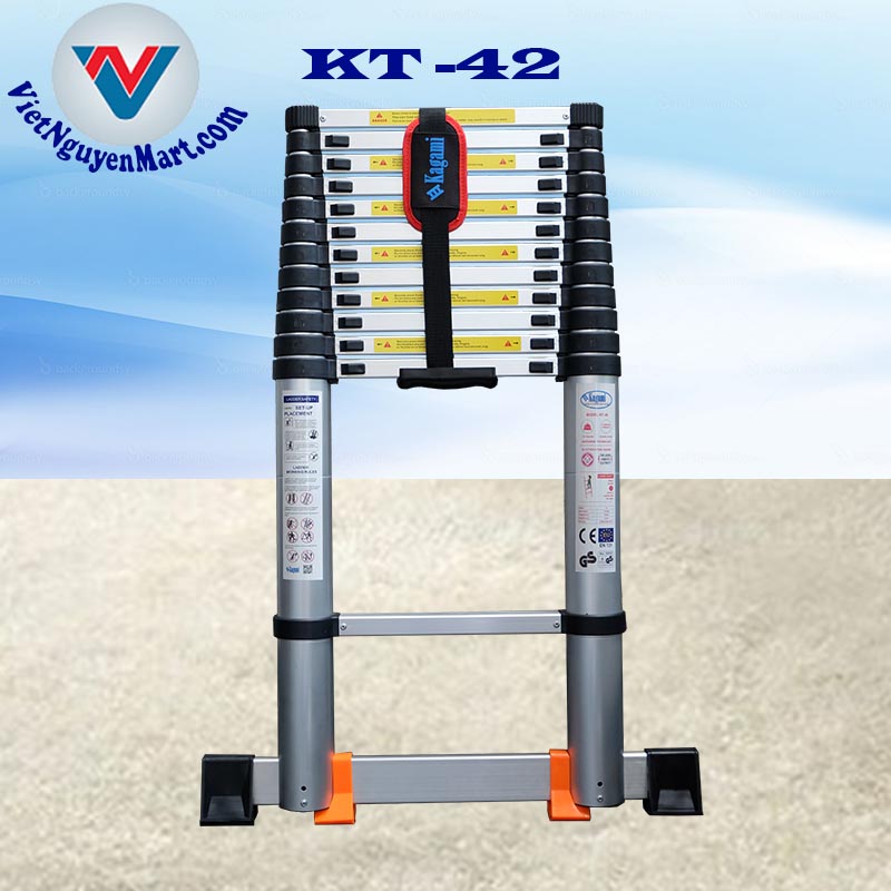 Thang nhôm rút đơn Kagami 4.2 m giá rẻ giao nhanh 2h Thang nhôm rút đơn Kagami 4.2 m giá rẻ giao nhanh 2h