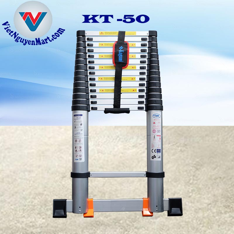 Thang nhôm rút đơn Kagami 5.0 m giá rẻ giao nhanh 2h