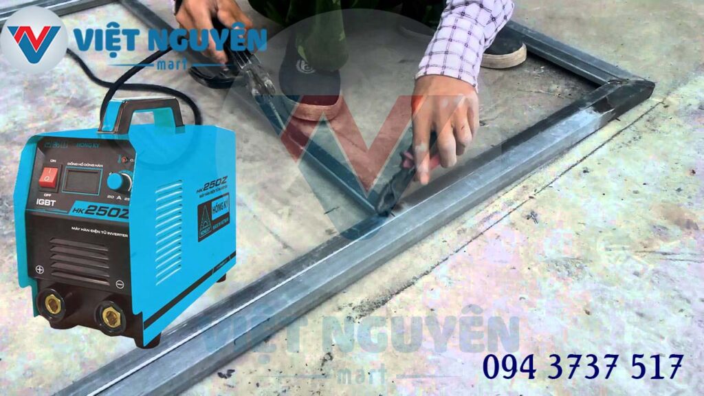 máy hàn que điện tử Inverter chính hãng Hồng Ký model HK 250Z đa năng