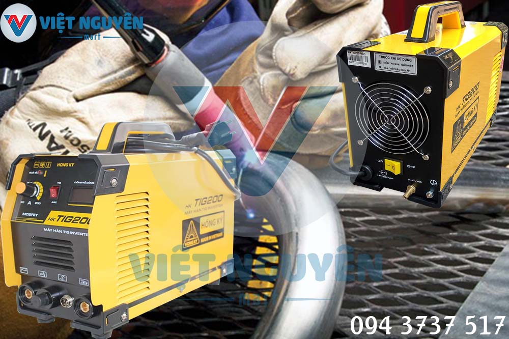 Tiện ích máy hàn điện tử Hồng Ký HK TIG200 cầm tay đa năng