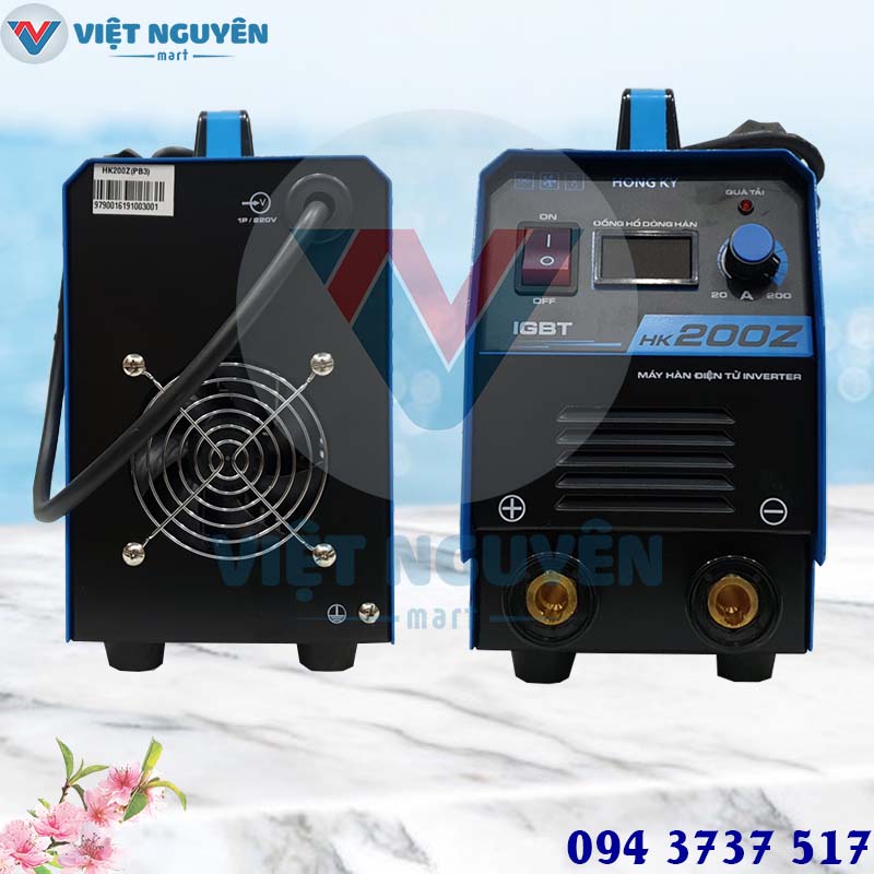 Tiện ích máy hàn que điện tử Hồng Ký model HK 200Z inverter cao cấp