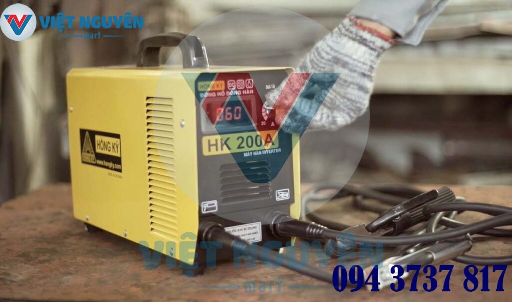 Tiện ích máy hàn que điện tử Inverter Hồng Ký HK 200A