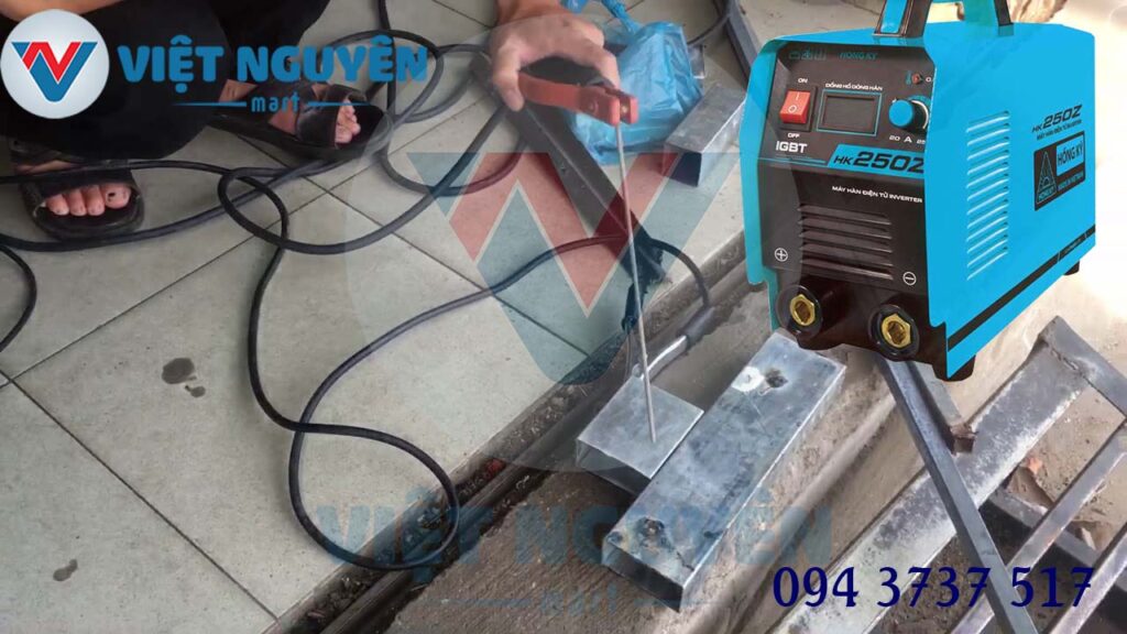 Công dụng máy hàn que điện tử Inverter chính hãng Hồng Ký model HK 250Z đa năng
