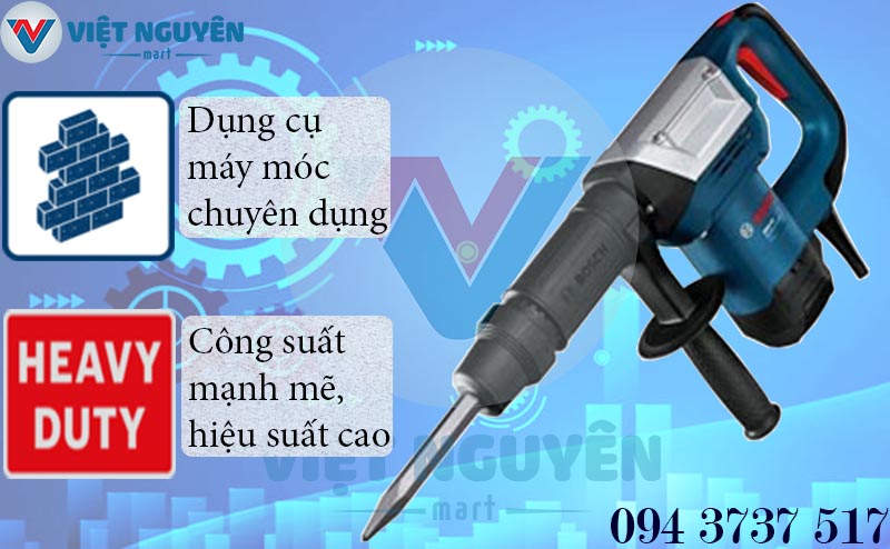 Đặc điểm chỉ có tại máy khoan bê tông búa đa năng Bosch GBH 5-40D