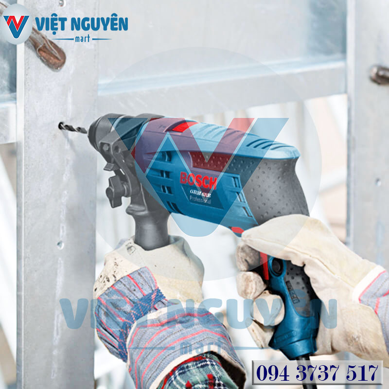 Tiện ích máy khoan sắt điện Bosch GBM 6RE PRO vạn vít đa năng