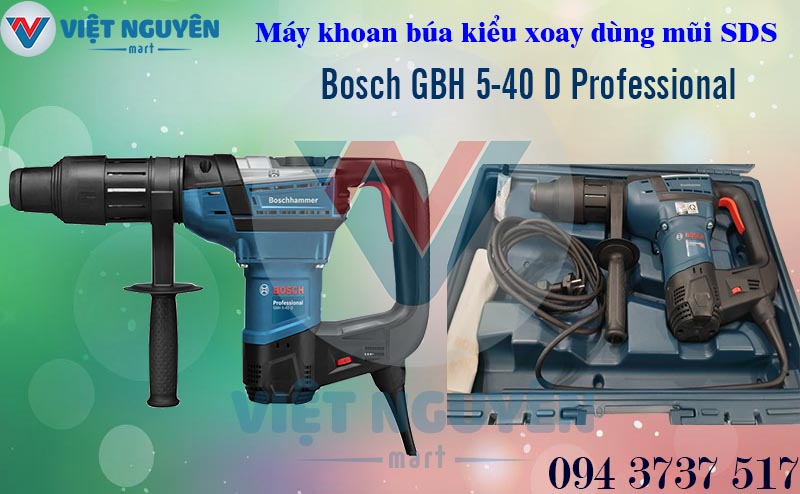 Máy Khoan Búa Bê Tông Điện Bosch GBH 5-40D Professional Chính Hãng