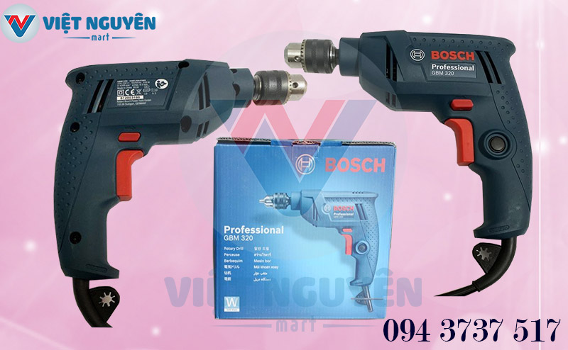 Máy Khoan Sắt Điện Bosch GBM 320 Professional 320W