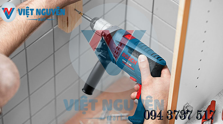 Ứng dụng máy khoan động lực điện Bosch GSB 13RE SET bộ Vali full 100 món phụ kiện