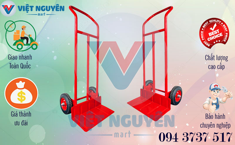 xe đẩy hàng 2 bánh 200Kg Phong Thạnh X370C chính hãng đa năng giá tốt