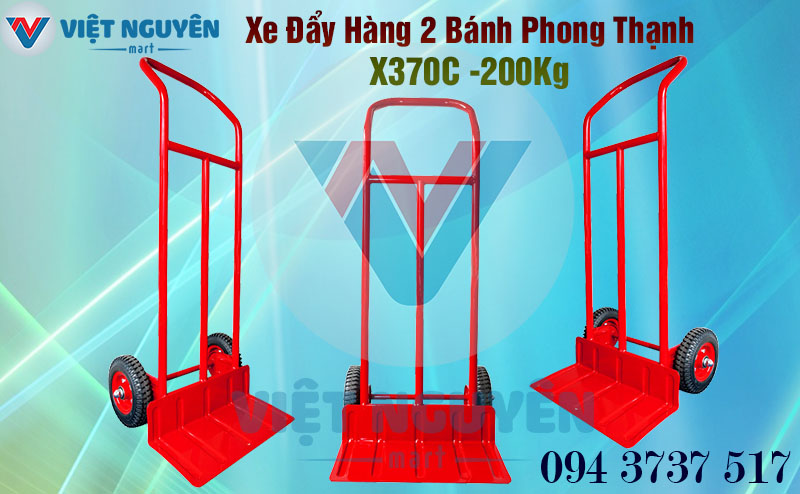 Xe Đẩy Hàng 2 Bánh 200Kg Phong Thạnh X370C (1m32)