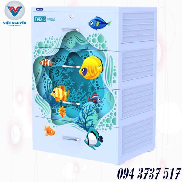 Ứng dụng tủ nhựa Duy Tân Tabi S 4N 4 ngăn 4 tầng đa năng