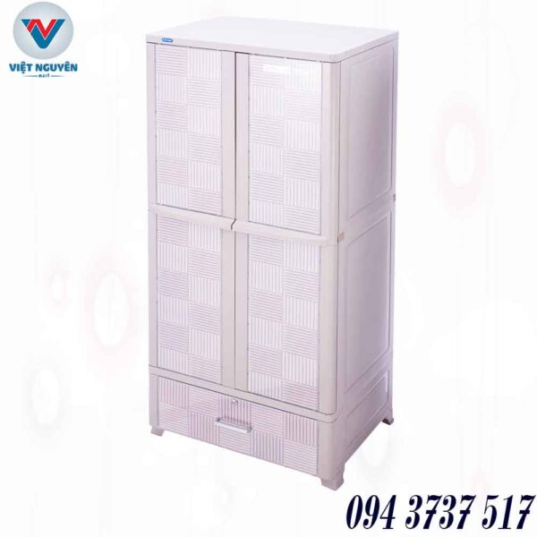 Cấu tạo tủ nhựa Wing L 2 cửa 1 ngăn Duy Tân chính hãng
