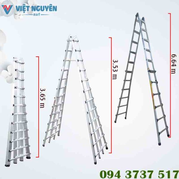 Thông số kỹ thuật thang nhôm Hàn Quốc Poongsan PS 52