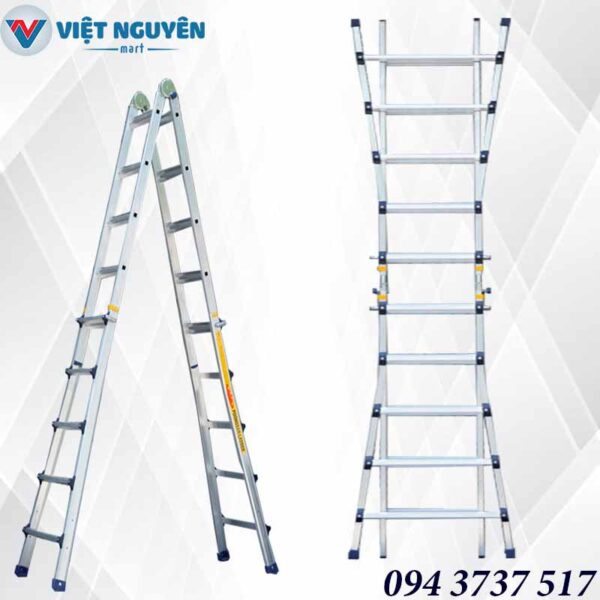 Ứng dụng thang nhôm gấp chữ A Poongsan PS 45