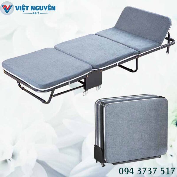 Giường Xếp Gấp Ba Khúc Vãi Nhung N65 Cao Cấp Đa Năng