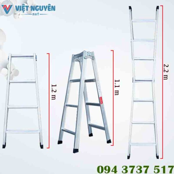 Thông số kỹ thuật thang nhôm chữ A Poongsan Hàn Quốc PS 2040