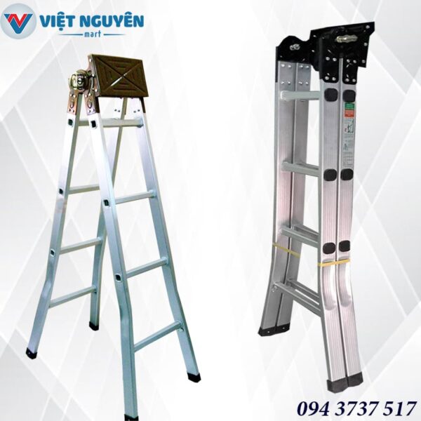 thang nhôm chữ A 3.0m mâm đen phổ thông MD 30A