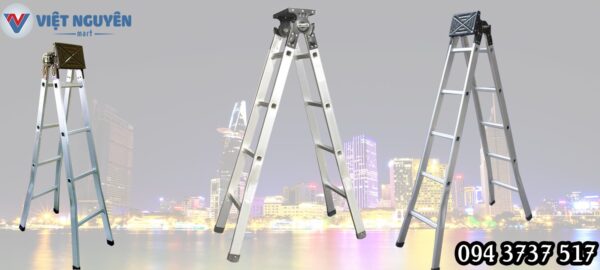 Ứng dụng thang nhôm chữ A 3.0m mâm đen MD 30A