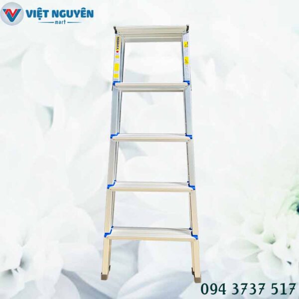 Đại lý thang nhôm chữ A 5 bậc mâm trắng nhỏ 1m45 Mitrita MTA05 chính hãng Đại lý thang nhôm chữ A 5 bậc mâm trắng nhỏ 1m45 Mitrita MTA05 chính hãng