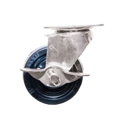 Càng Bánh xe đế đen có khóa B75R21